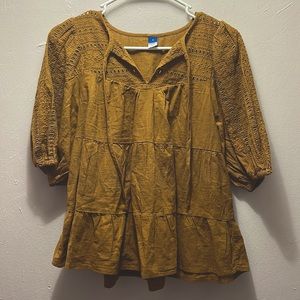 Brown summer blouse